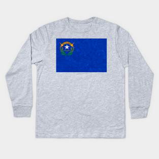 State flag of Nevada Kids Long Sleeve T-Shirt